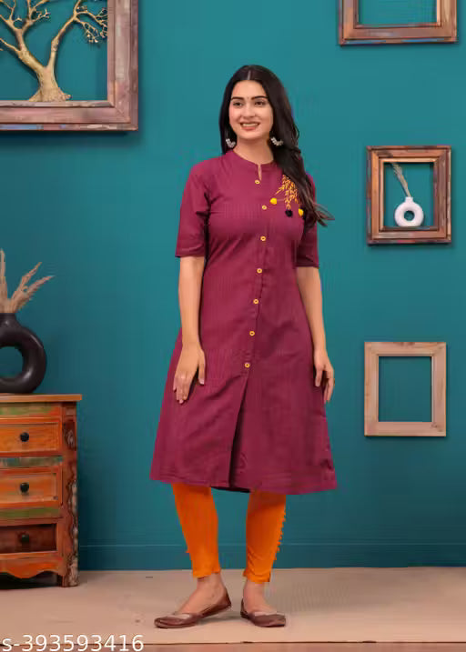 Womens cotton Embroidery Kurti