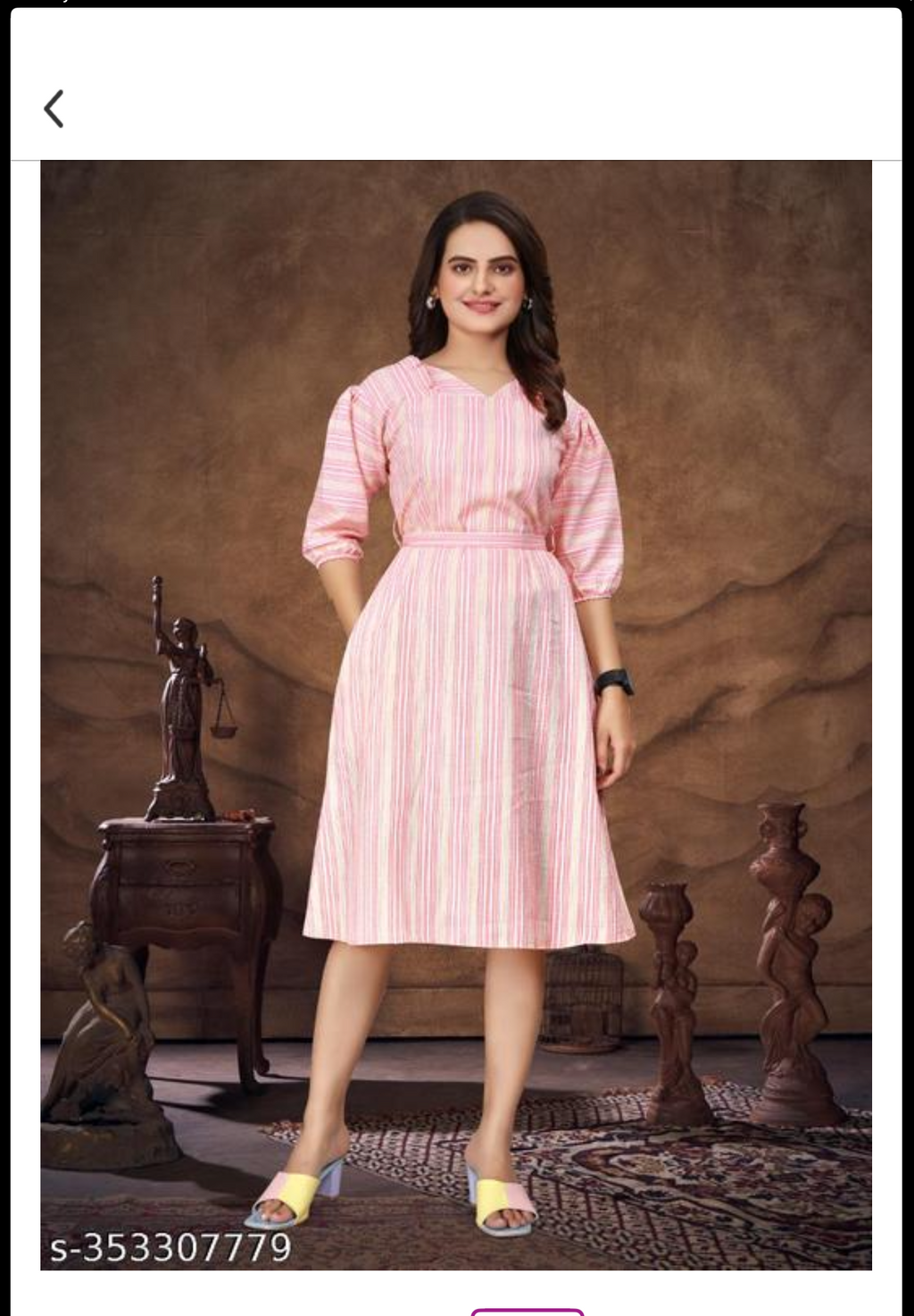 Fashion Handy Presents crushed pure cotton couple combo of shirt & dress for couples
