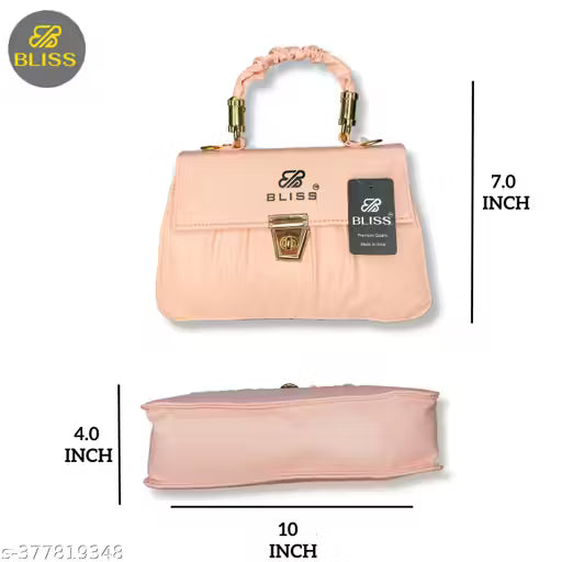 Graceful Stylish Slingbags Luxury High Quality PU Leather Women Shoulder Bag (Pink)