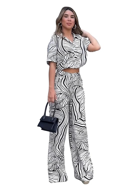 Leriya Fashion Womens Co-ord Set Stylish | Summer Cord Set | Jumpsuit for Western Party Suit | Formal Office Wear & Casual Look | Summer Travel Co Ord Set Beach & Holiday Look