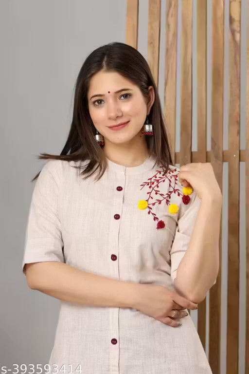Womens cotton Embroidery Kurti