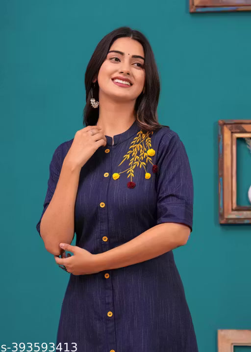 Womens cotton Embroidery Kurti