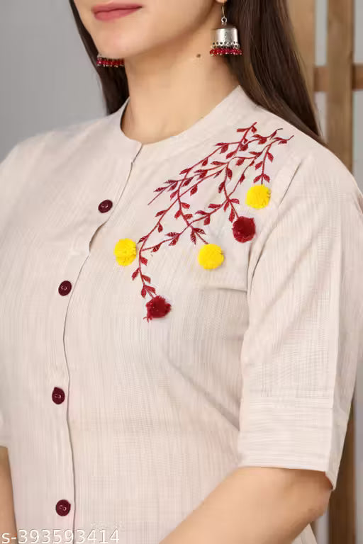Womens cotton Embroidery Kurti