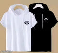 Men Printed Hooded Neck Polyster Tshirt
